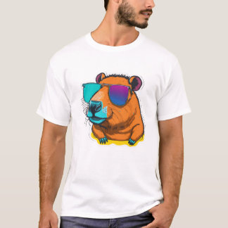 Camiseta uma capivara de óculos