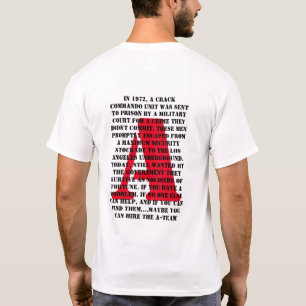 Camiseta Uma carrinha longa de texto luz T-Shirt