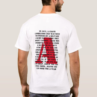 Camiseta Uma carrinha longa de texto luz T-Shirt