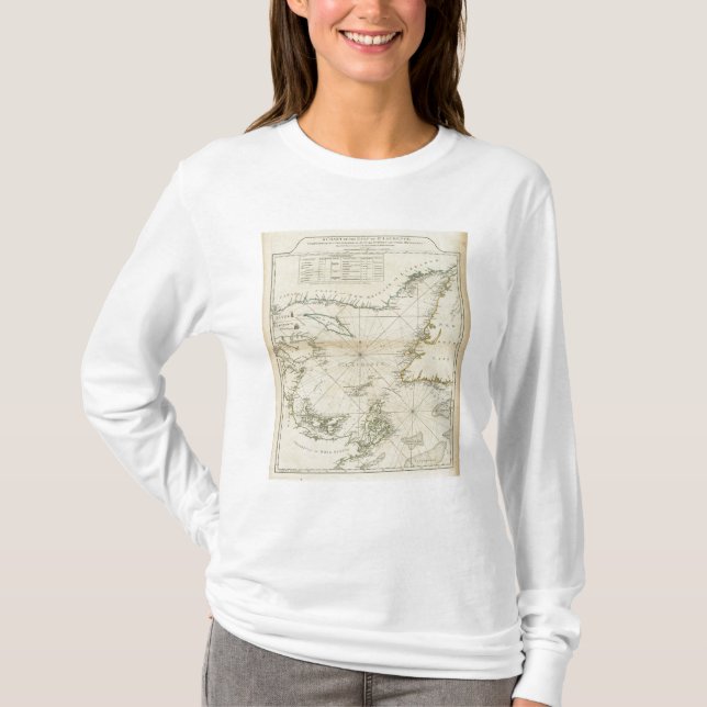 Camiseta Uma carta do golfo de St Lawrence (Frente)