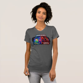 Camiseta Uma Casa Dividida Cartoon Painel Dividido