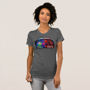 Camiseta Uma Casa Dividida Cartoon Painel Dividido