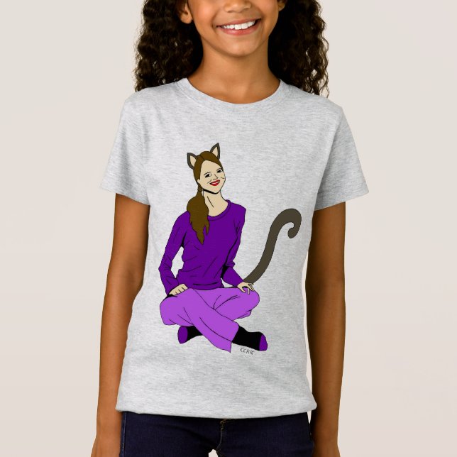 Camiseta uma catgirl (Frente)