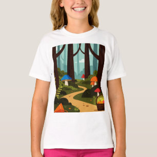 Camiseta Uma cena de floresta imaginária