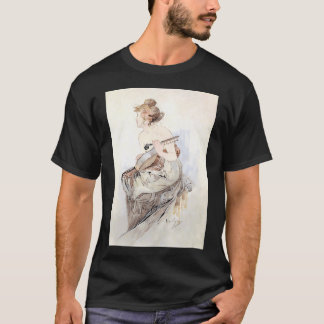 Camiseta Uma Cena de Mercado em Constantinopla, com a Hagia