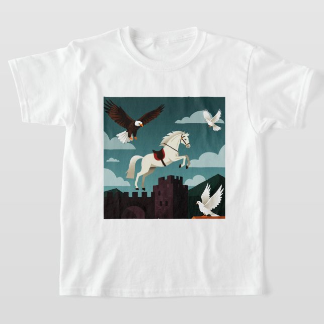 Camiseta Uma cena pitoresca (Postura )