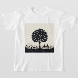 Camiseta Uma cena surreal e calma na natureza