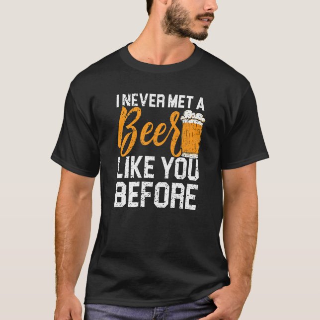 Camiseta Uma Cerveja Como Você Bebado Alcoólico De Bebendo  (Frente)