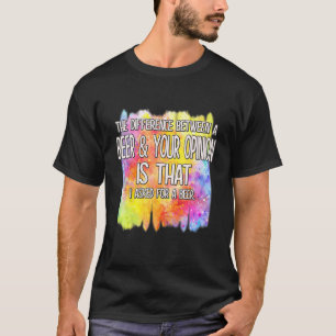 Camiseta Uma Cerveja E Sua Opinião Engraçada Dizendo Humor