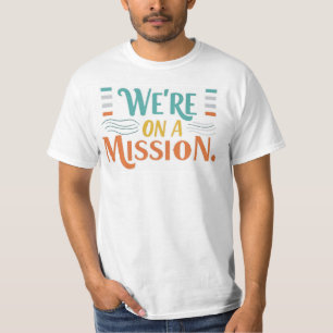 Camiseta Uma chamada de ação multicolorida