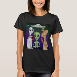 Camiseta Uma Cinza, Pequeno Verde, Alienígena Anunnaki