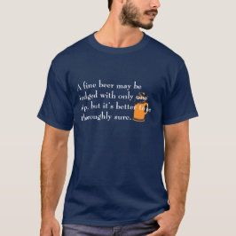 Camiseta Uma Citação de Cerveja Boa e Divertida
