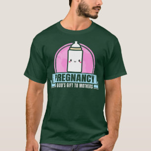 Camiseta Uma citação de gravidez adorável e agradecida