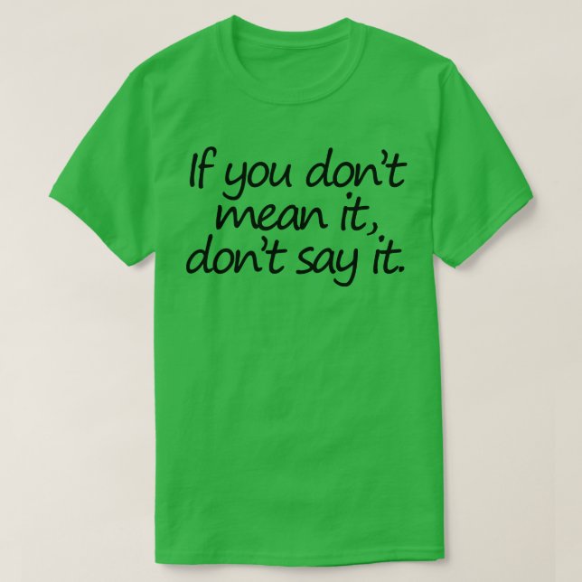 Camiseta Uma citação de "Honestidade Typografia" (Frente do Design)