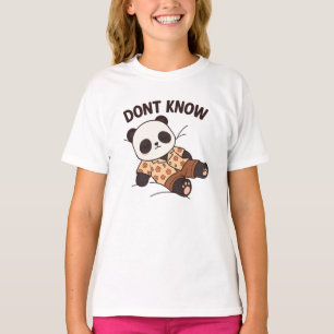 Camiseta Uma citação Engraçada de Panda - Não conheça o hum