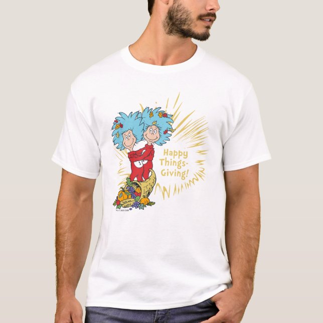 Camiseta Uma Coisa Duas Coisas Felizes. (Frente)