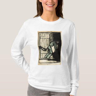 Camiseta Uma colocação travada homem acima dos posters