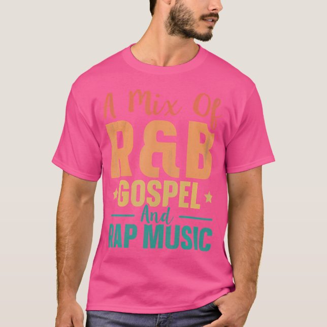 Camiseta Uma Combinação De Barramento Gospel E Música Rap (Frente)