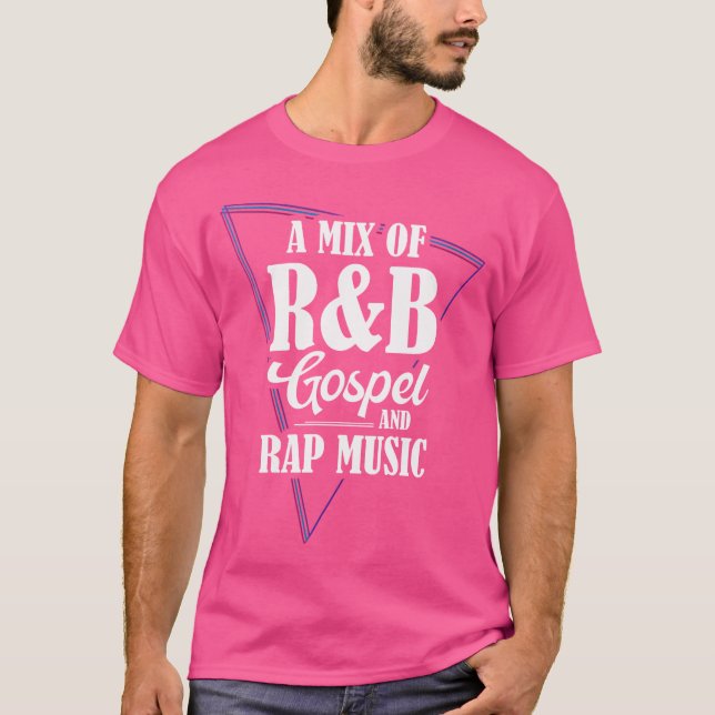 Camiseta Uma Combinação De Barramento Gospel E Música Rap (Frente)