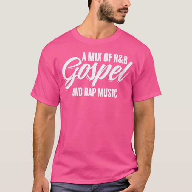 Camiseta Uma Combinação De R E B Gospel E Rap Music Gangsta (Frente)