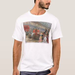 Camiseta Uma corrida de cavalos, 1886