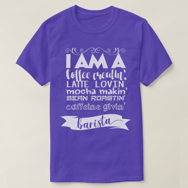 Camiseta Uma Criação De Café (Frente do Design)