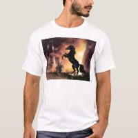 Uma criação de cavalos frisesianos