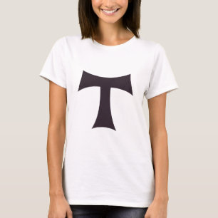Camiseta Uma cruz tau cruz de Santo António