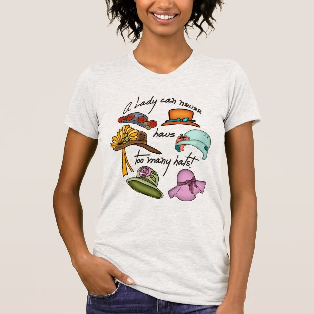 Camiseta Uma Dama Nunca Pode Ter Óculos Demais (Frente)