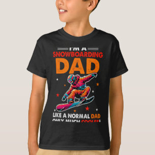 Camiseta Uma definição de pai que pratica snowboard muito m