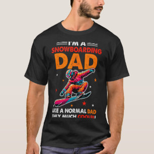 Camiseta Uma Definição de Pai que Pratica Snowboard Muito M