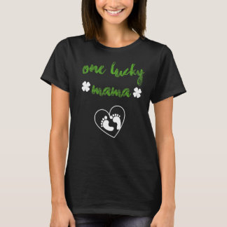 Camiseta Uma Design De Bebê Sortuda Para Gravidez