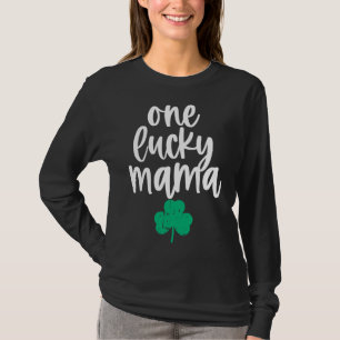 Camiseta Uma Design de Lucky Mama Cute para o Patrício do S