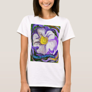 Camiseta Uma dica de magia roxa - Energia da flor
