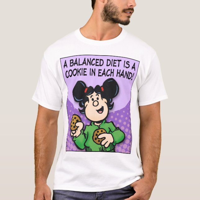 Camiseta Uma dieta equilibrada (Frente)