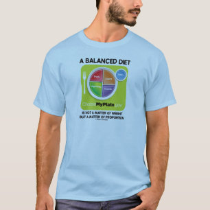 Camiseta Uma Dieta Equilibrada Não É Matéria De Peso (MyPla