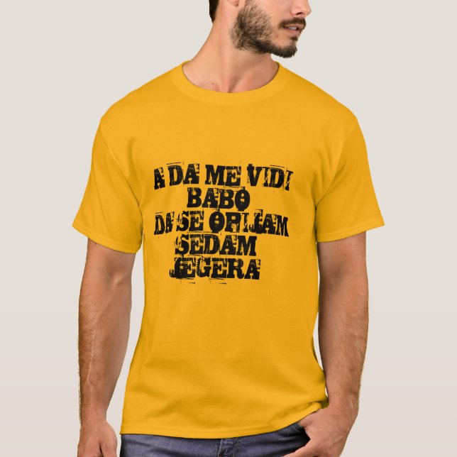 Camiseta uma Dinamarca mim babo do vidi (Frente)