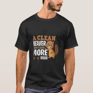 Camiseta Uma doninha limpa sempre consegue mais madeira cit