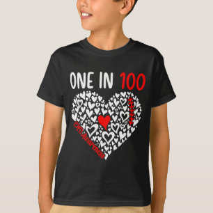Camiseta Uma Em 100 Doenças Cardíacas Congênitas Conscienti