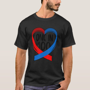 Camiseta Uma Em Cada 100 Doenças Cardíacas Congênitas Guerr