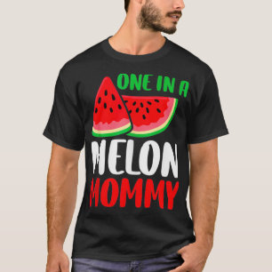 Camiseta Uma Em Uma Matriz De Família De Melancia Funny Mam