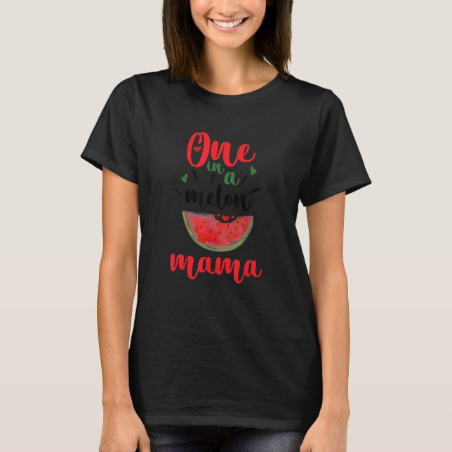 Camiseta Uma Em Uma Matriz Melon Mama Watermelon Summer Fam (Frente)