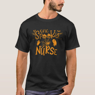 Camiseta Uma Enfermeira Assustadora Espanta Pumpkin Cos de 