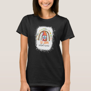 Camiseta Uma Enfermeira Hoppy Páscoa Leopard Rainbow