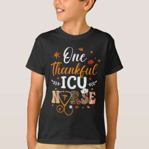 Camiseta Uma Enfermeira Icu Agradável Graças A Enfermagem E