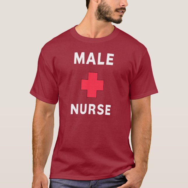 Camiseta Uma enfermeira masculina (Frente)