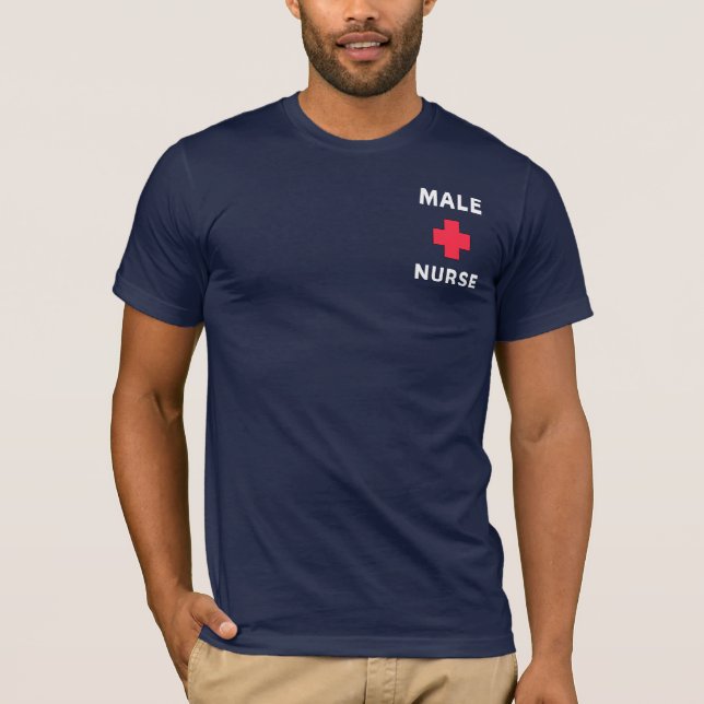 Camiseta Uma enfermeira masculina (Frente)