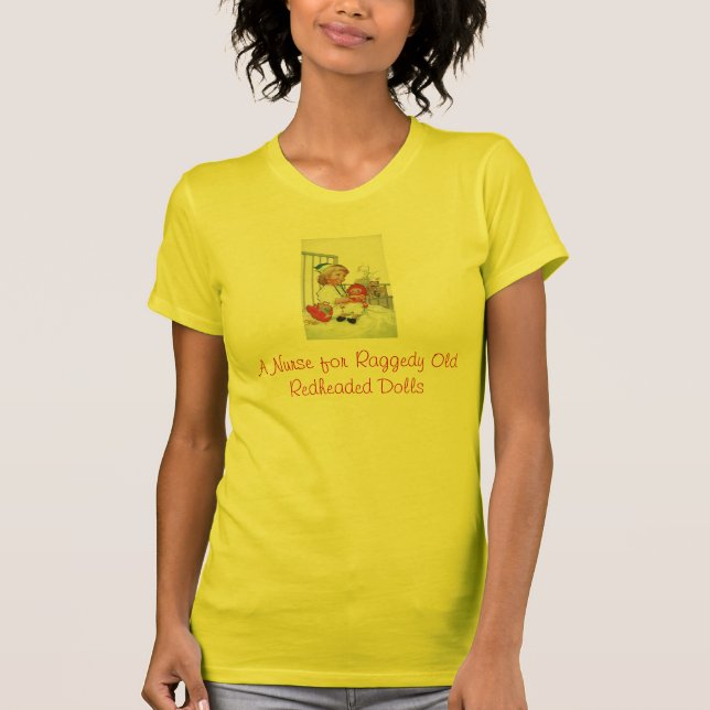 Camiseta Uma enfermeira para o tshirt Redheaded velho (Frente)