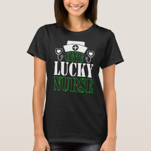 Camiseta Uma Enfermeira Sortuda Enfermeira Stethoscope Enfe