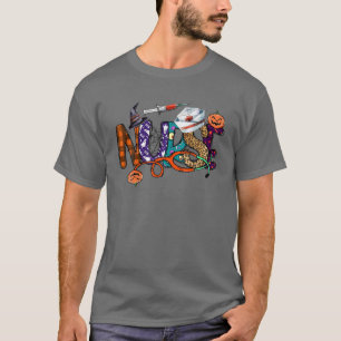 Camiseta Uma Enfermeira Spooky Halloween Enfermeira Boo Boo